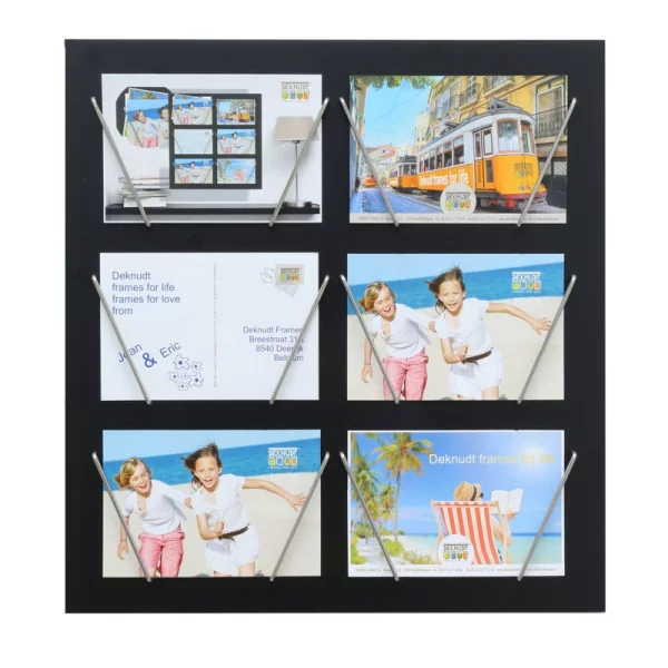 Cadre multi photos Pfaff pour 6 photos 10x15 cm | noir