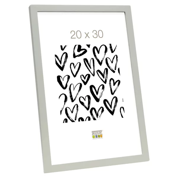 Cadre en bois Ruben 13x18 cm | gris | verre standard (2 mm)