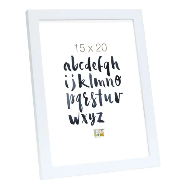 Cadre en bois Ruben 10x15 cm | blanc | verre standard (2 mm)