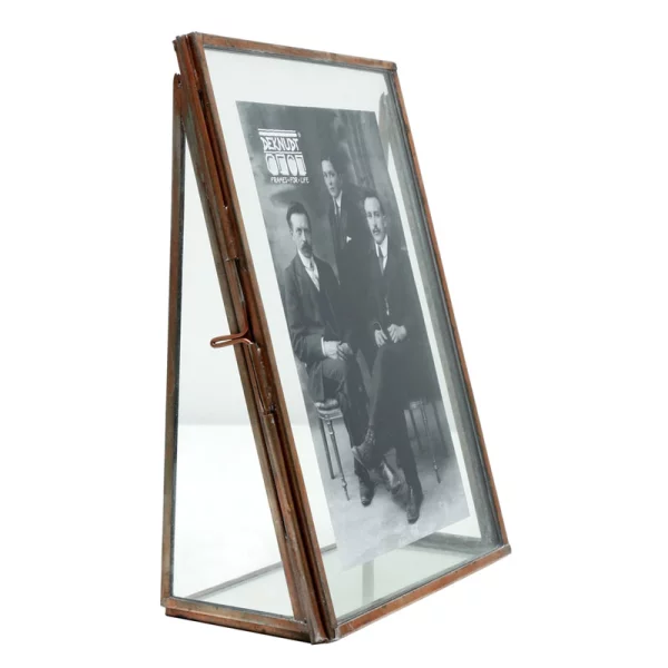 Glas-Fotorahmen Charles 20x30 cm | kupfer-transparent | Normalglas (2 mm)
