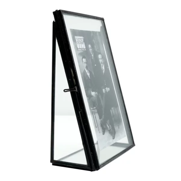 Glas-Fotorahmen Charles 20x30 cm | schwarz-transparent | Normalglas (2 mm)