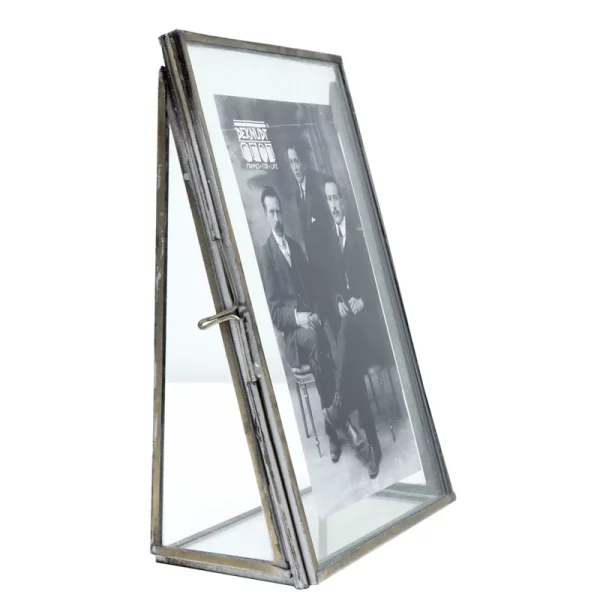Cadre photo en verre 10x15 cm | argent-transparent | verre standard (2 mm)