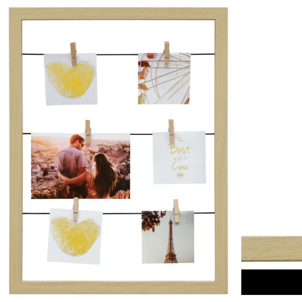 Tableau mémo (MDF) avec pinces à linge 