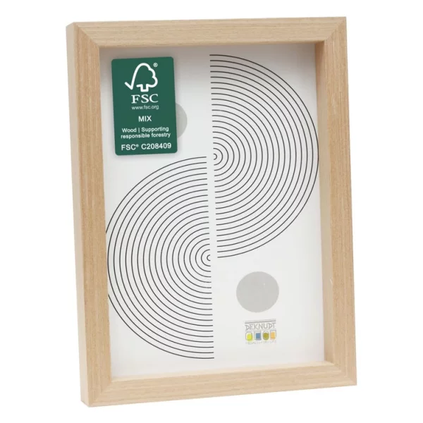 Cadre en bois (MDF) Elias 10x15 cm | naturel | verre standard (2 mm)