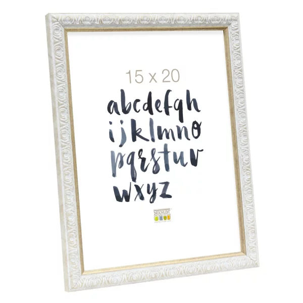 Cadre en plastique Rooien 13x18 cm | blanc | verre standard (2 mm)