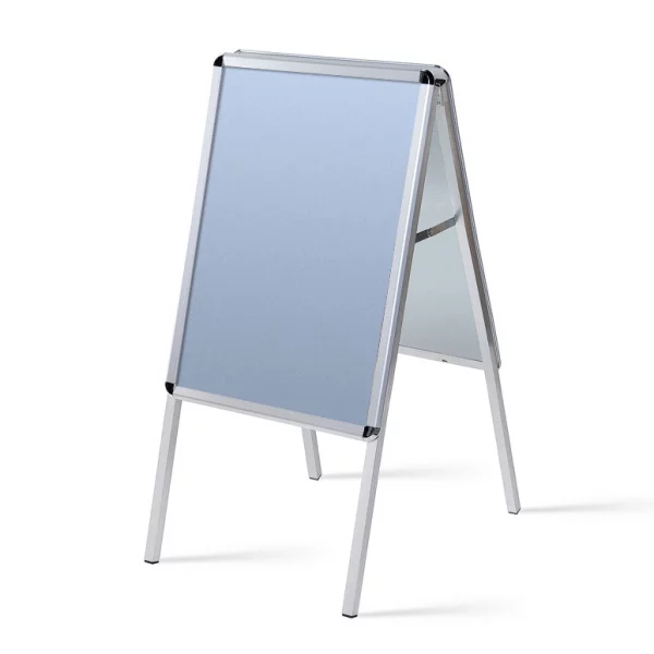 Kundenstopper Standard 32 mm - Wasserfest 50x70 cm | Runde Ecken | Kunstglas mattiert (1 mm)