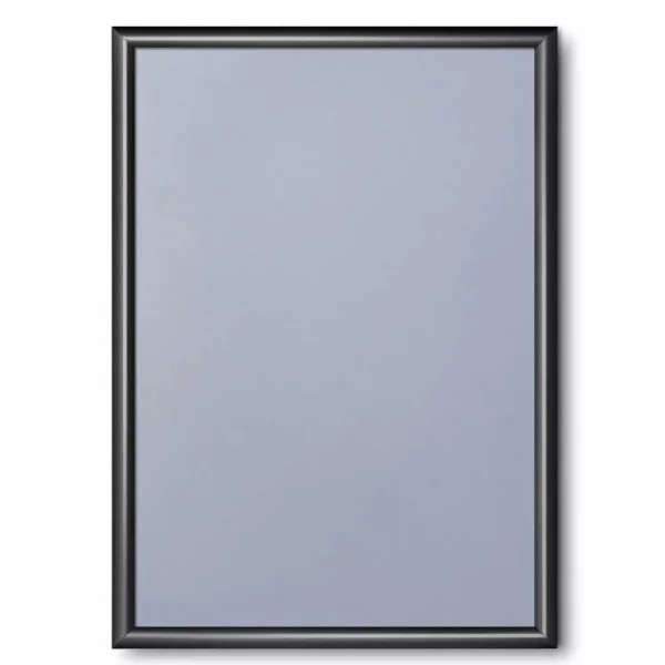 Klapprahmen Color, 25 mm 42x59,4 cm (A2) | Tiefschwarz RAL 9005 | Kunstglas mattiert (1 mm)