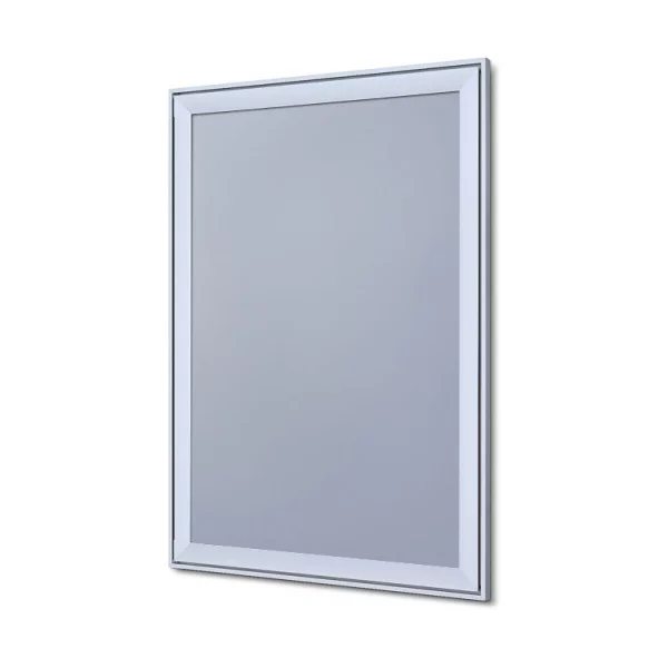 Design Klapprahmen Compasso 42x59,4 cm (A2) | Silber eloxiert | Kunstglas mattiert (1 mm)