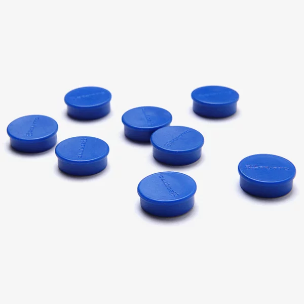 Magnete 20 mm, 8er-Set Blau