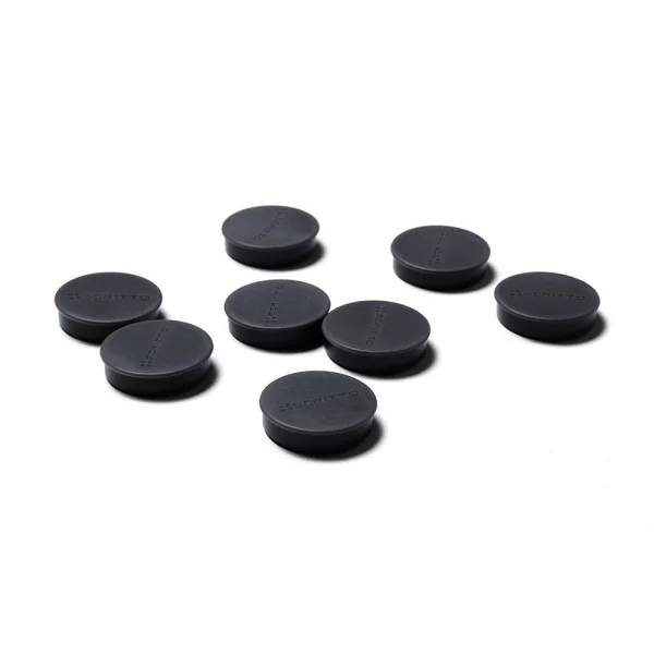 Magnete 35 mm, 8er-Set Schwarz