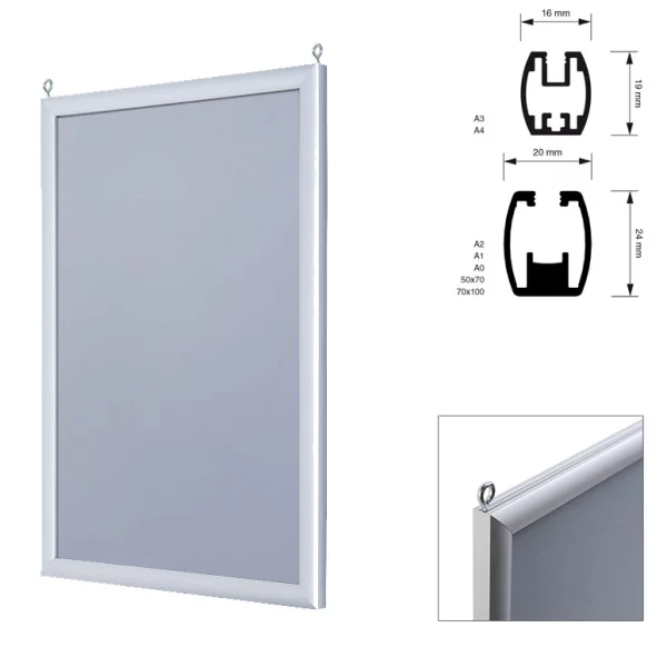 Dubbelzijdig lijst met invoegen 