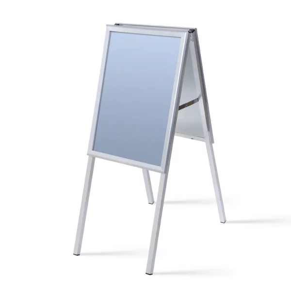 Kundenstopper Standard 32 mm 42x59 cm (A2) | Ecken auf Gehrung | Kunstglas mattiert (1 mm)