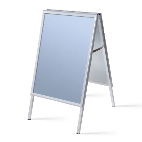 Kundenstopper Standard 32 mm 59,4x84,1 cm (A1) | Ecken auf Gehrung | Kunstglas mattiert (1 mm)
