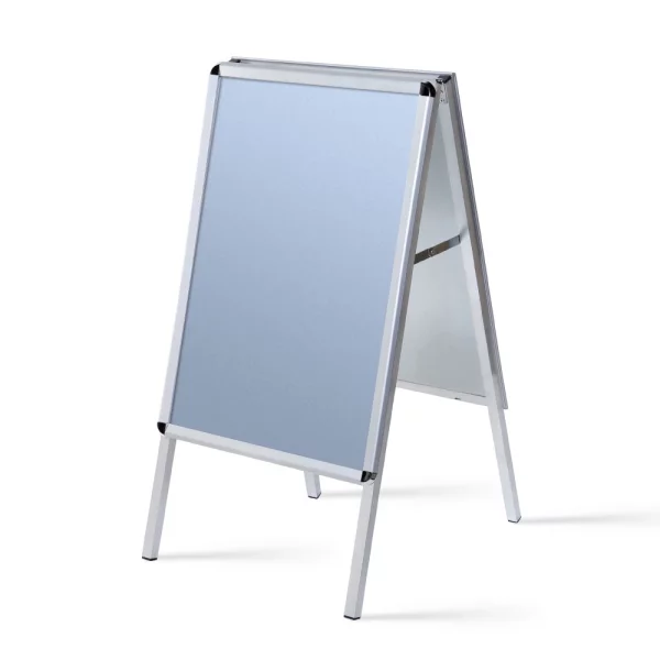 Kundenstopper Standard 32 mm 50x70 cm | Runde Ecken | Kunstglas mattiert (1 mm)