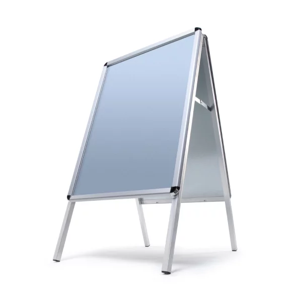 Kundenstopper Standard 32 mm 59,4x84,1 cm (A1) | Runde Ecken | Kunstglas mattiert (1 mm)