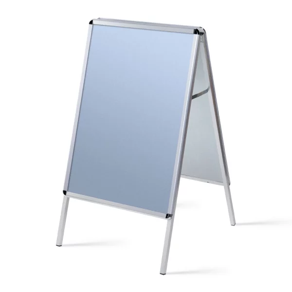 Kundenstopper Standard 32 mm 70x100 cm | Runde Ecken | Kunstglas mattiert (1 mm)