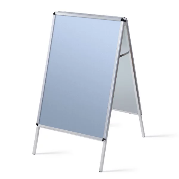 Kundenstopper Standard 32 mm 84,1x118,9 cm (A0) | Runde Ecken | Kunstglas mattiert (1 mm)