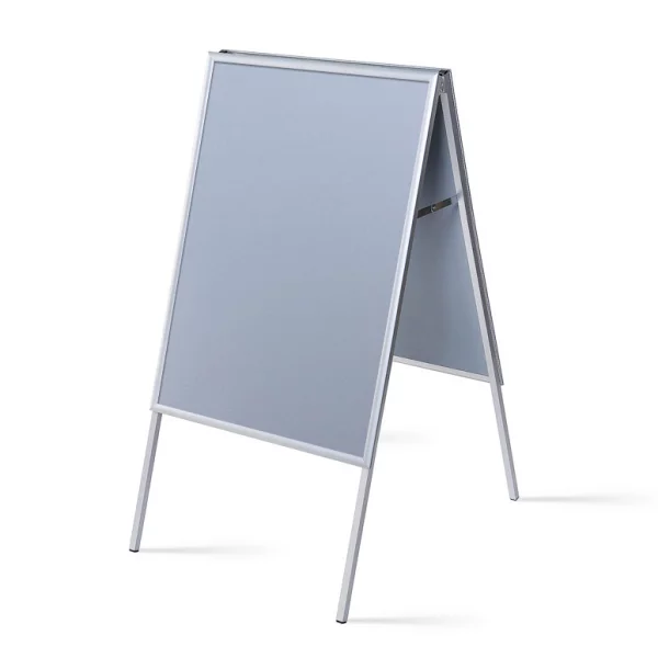 Kundenstopper Indoor 25 mm 70x100 cm | Ecken auf Gehrung | Kunstglas mattiert (1 mm)