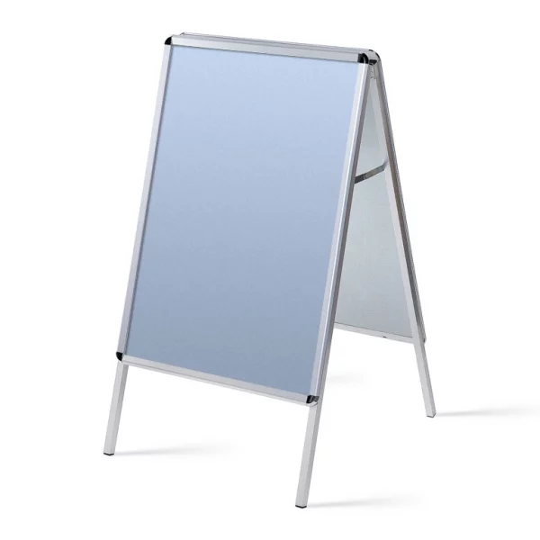 Kundenstopper Standard 32 mm - Wasserfest 70x100 cm | Runde Ecken | Kunstglas mattiert (1 mm)