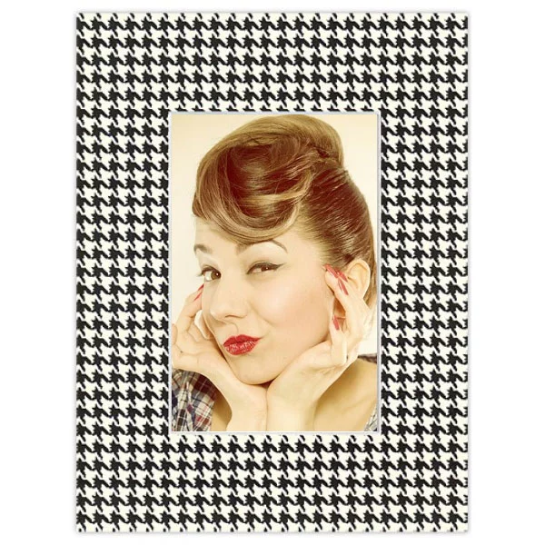 Foto-Aufsteller "Dekowilli" 18x24 cm (10x15 cm) | Creme-Pepita