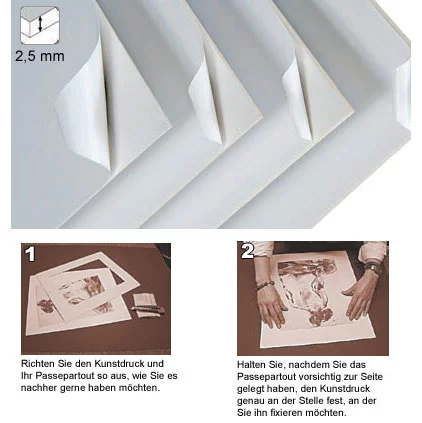 Selbstklebekarton zum Kaschieren 2,5 mm 80x120 cm | Weiß