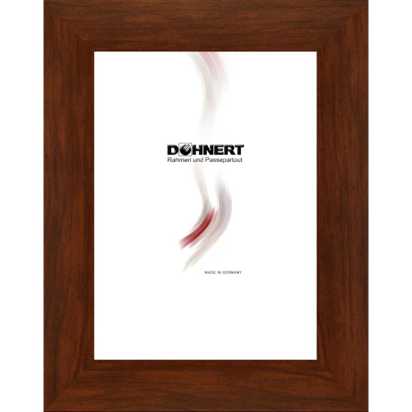 Cadre en plastique sur mesure Aldgate brun | verre standard (2 mm)