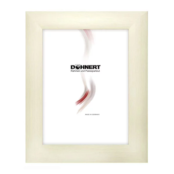 Cadre en plastique "Bank" 15x20 cm | crème blanc | verre standard (2 mm)