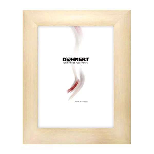Kunststoff Bilderrahmen Bank 24x30 cm | Natur hell | Normalglas (2 mm)
