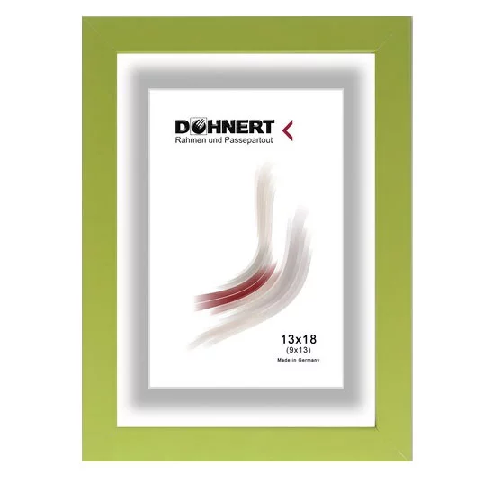 Cadre en bois Bentley 9x13 cm | vert | verre standard (2 mm)