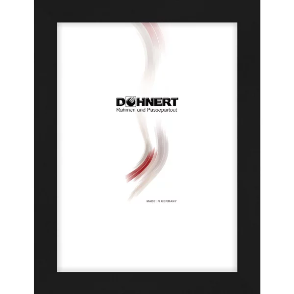 Holz Bilderrahmen Bentley 10x10 cm | Schwarz | Normalglas (2 mm)