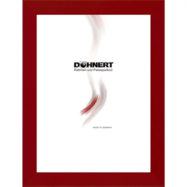 Cadre en bois sur mesure Bentley bordeaux | verre standard (2 mm)