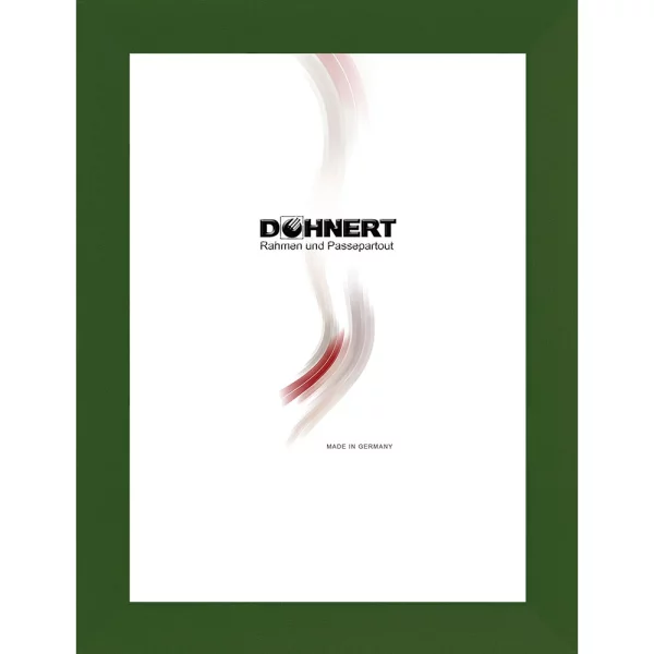 Holzrahmen-Zuschnitt Bentley Grün | Normalglas (2 mm)
