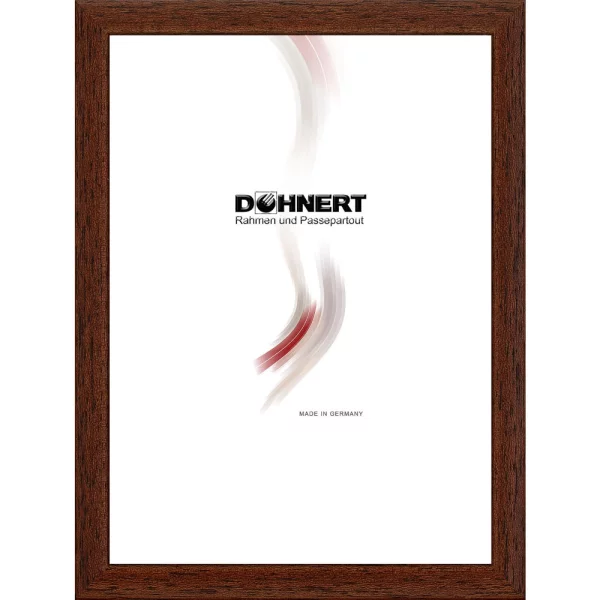 Holz Bilderrahmen Bayswater 10x10 cm | Wenge | Normalglas (2 mm)