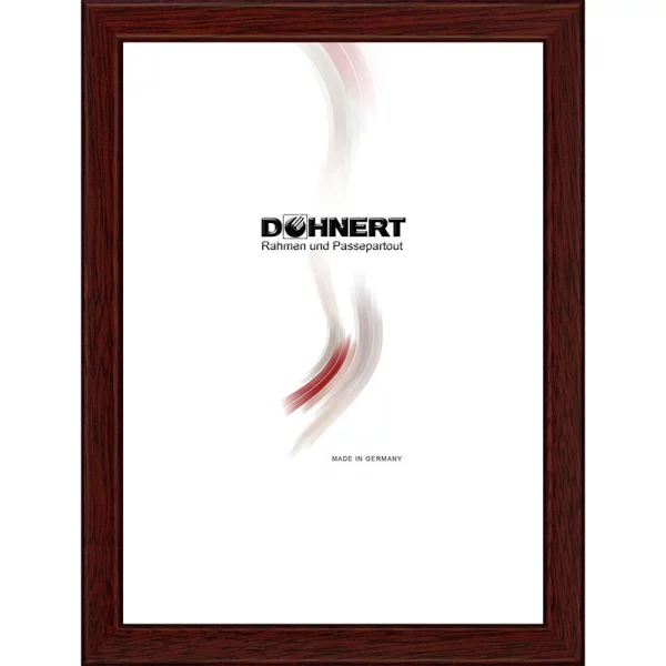 Holz Bilderrahmen Bond 10x10 cm | Bordeaux dunkel | Normalglas (2 mm)