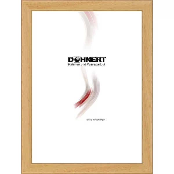 Holz Bilderrahmen Bond 10x10 cm | Natur | Normalglas (2 mm)