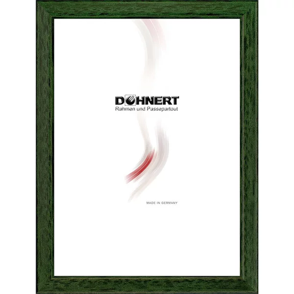 Holz Bilderrahmen Bond 10x10 cm | Olivgrün | Normalglas (2 mm)