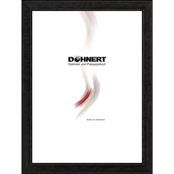 Holz Bilderrahmen Bond 10x10 cm | Schwarz | Normalglas (2 mm)