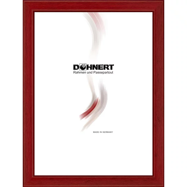 Holz Bilderrahmen Zuschnitt Bond Rot | Leerrahmen (ohne Glas und Rückwand)