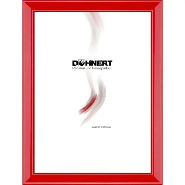 Holz Bilderrahmen Mill Hill 10x10 cm | Rot glänzend | Normalglas (2 mm)