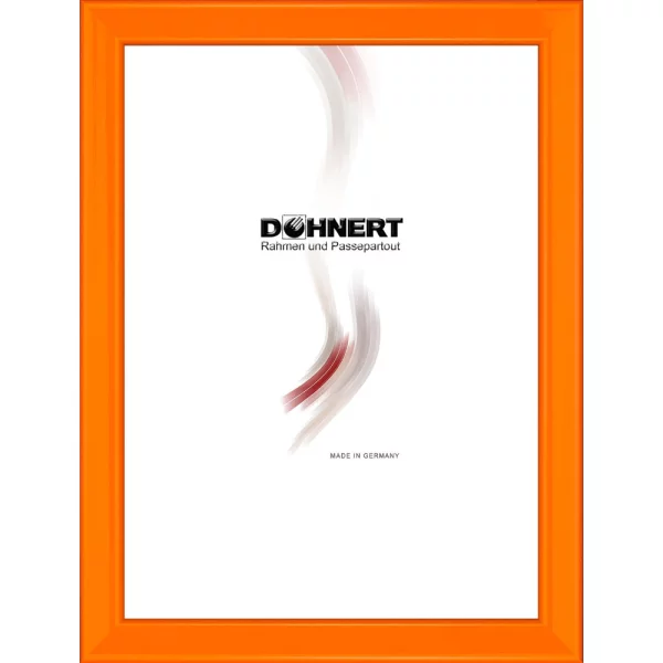 Holz Bilderrahmen Zuschnitt Mill Hill Orange glänzend | Normalglas (2 mm)