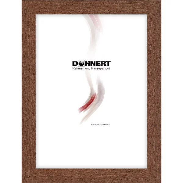 Cadre en plastique Burnt Oak 9x13 cm | brun noix | verre standard (2 mm)