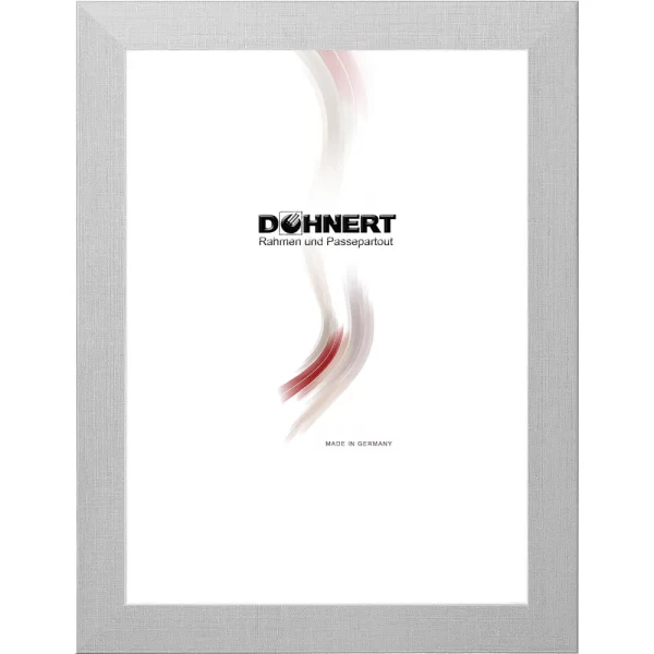 Cadre en plastique Burnt Oak 9x13 cm | argent brossé | verre standard (2 mm)