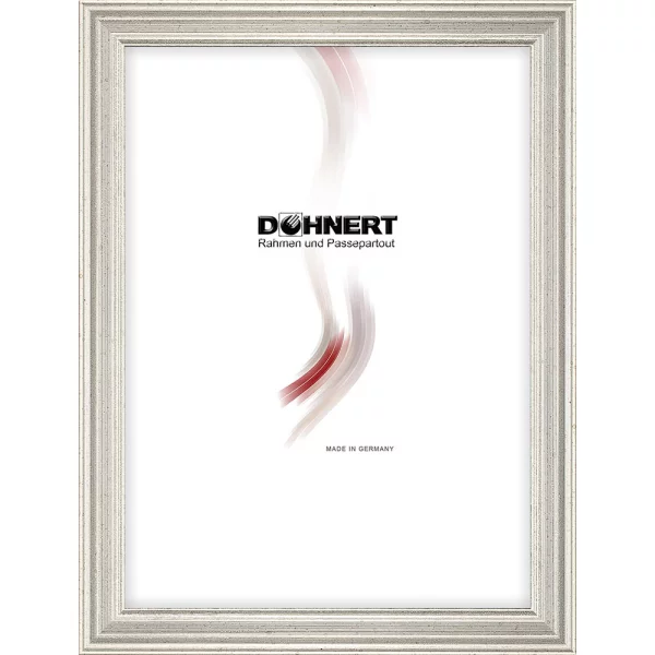 Holz Bilderrahmen Caledonian Road 10x10 cm | Silber | Normalglas (2 mm)