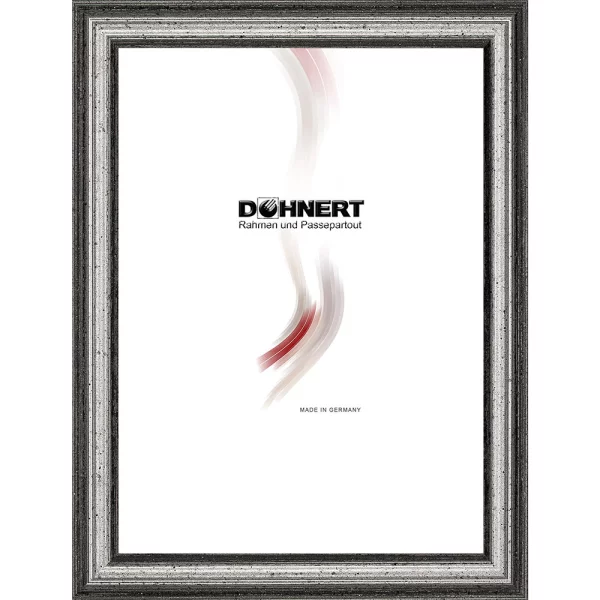 Cadre en bois sur mesure Camden Town argent | verre standard (2 mm)