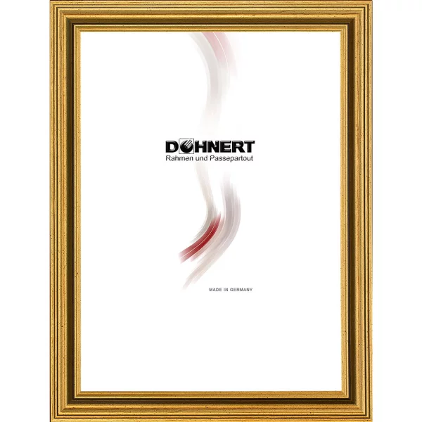 Holz Bilderrahmen Latimer 10x10 cm | Gold | Normalglas (2 mm)