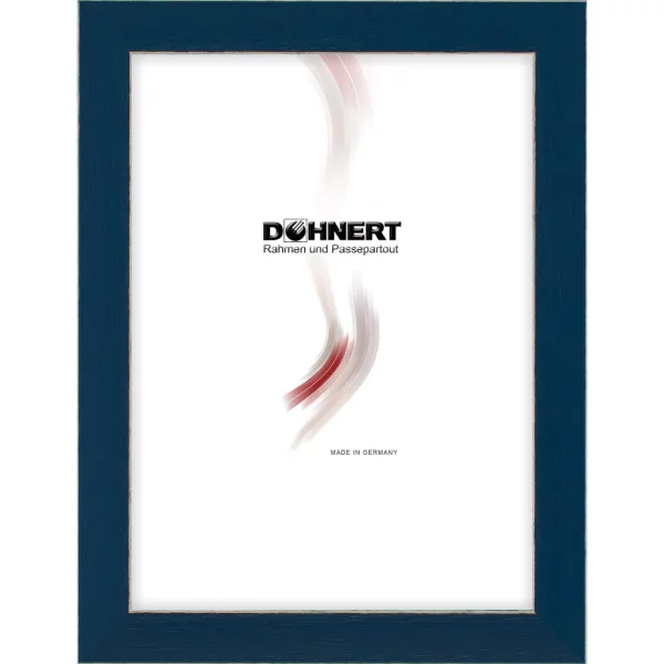 Holz Bilderrahmen Chancery Lane 10x10 cm | Dunkelblau | Normalglas (2 mm)