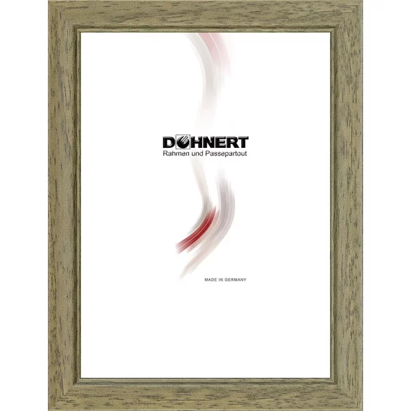 Holz Bilderrahmen Charing Cross 10x10 cm | Resedagrün | Normalglas (2 mm)