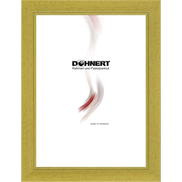 Cadre en bois sur mesure Charing Cross vert herbe | verre standard (2 mm)