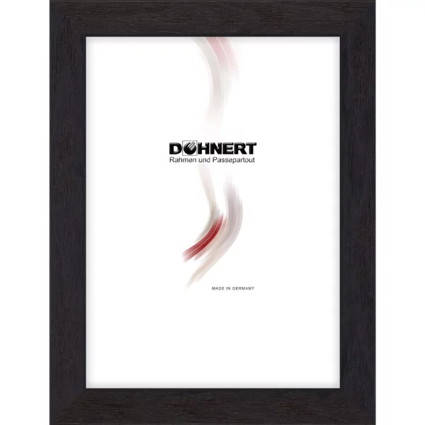 Holz Bilderrahmen Clapham South 20x20 cm | Schwarz | Normalglas (2 mm)