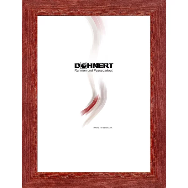 Holz Bilderrahmen Dagenham Heathway 10x10 cm | Brombeerrot | Normalglas (2 mm)